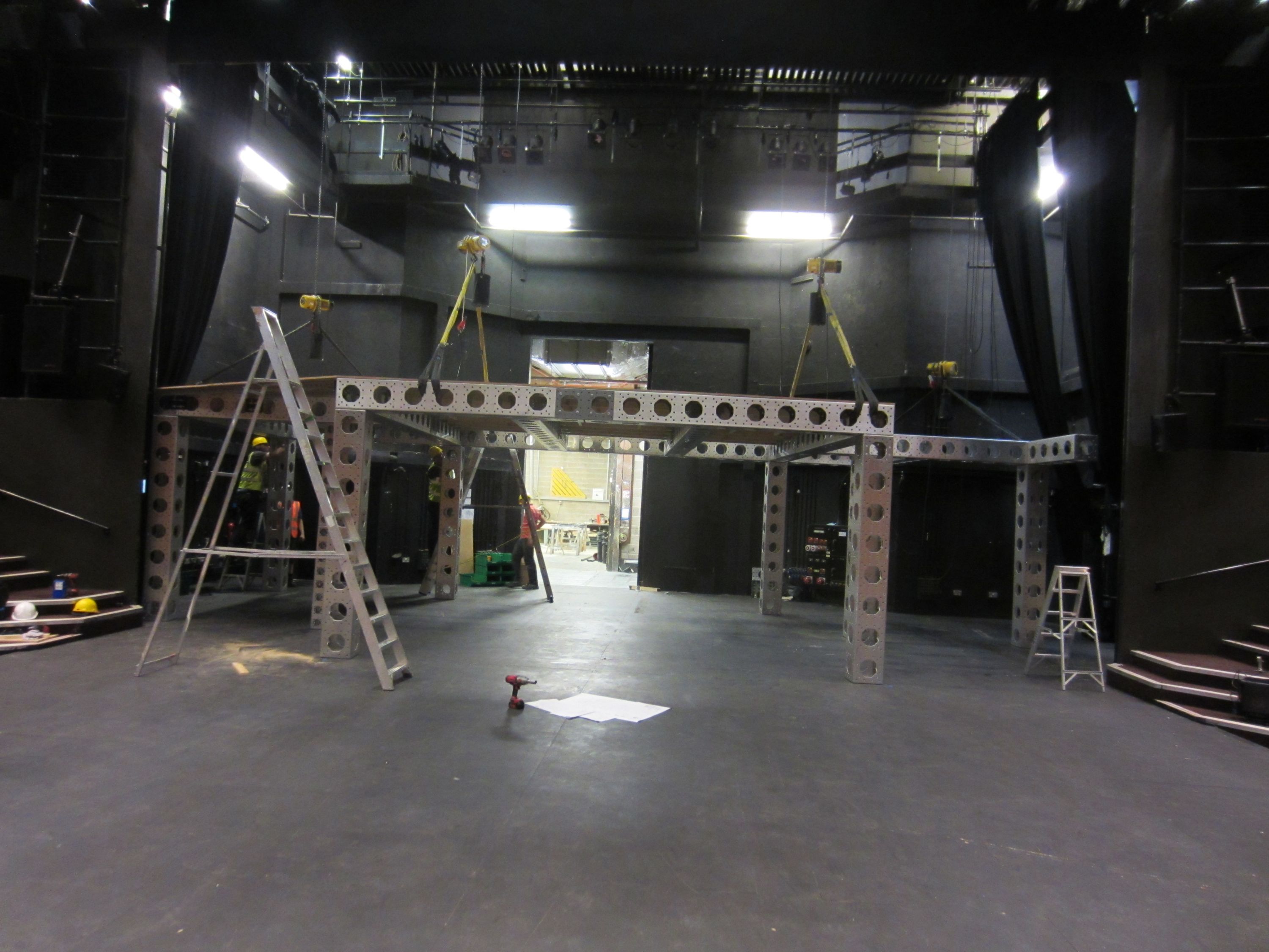 ModTruss being installed on stage at Sheffield Theatres