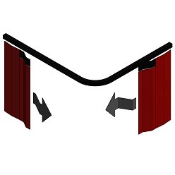 L-Shape with Overlap Arms